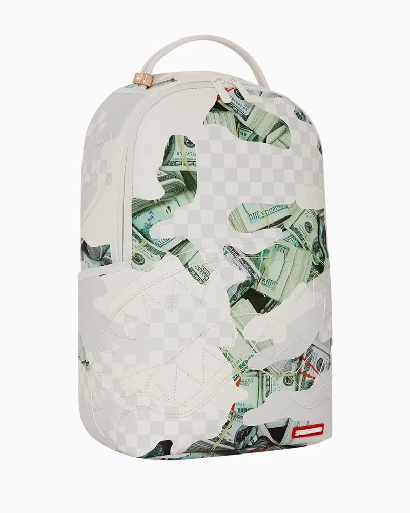 MONEY CAMO WHITE BACKPACK