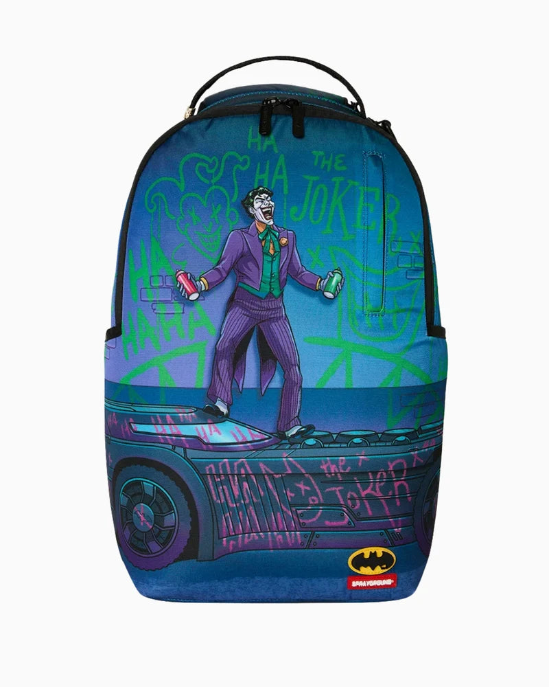 BATMAN JOKER ON THE BATMOBILE BACKPACK