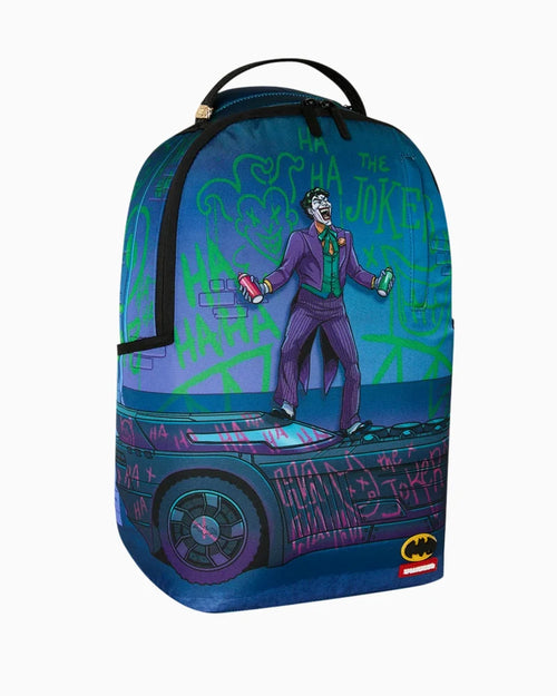 BATMAN JOKER ON THE BATMOBILE BACKPACK