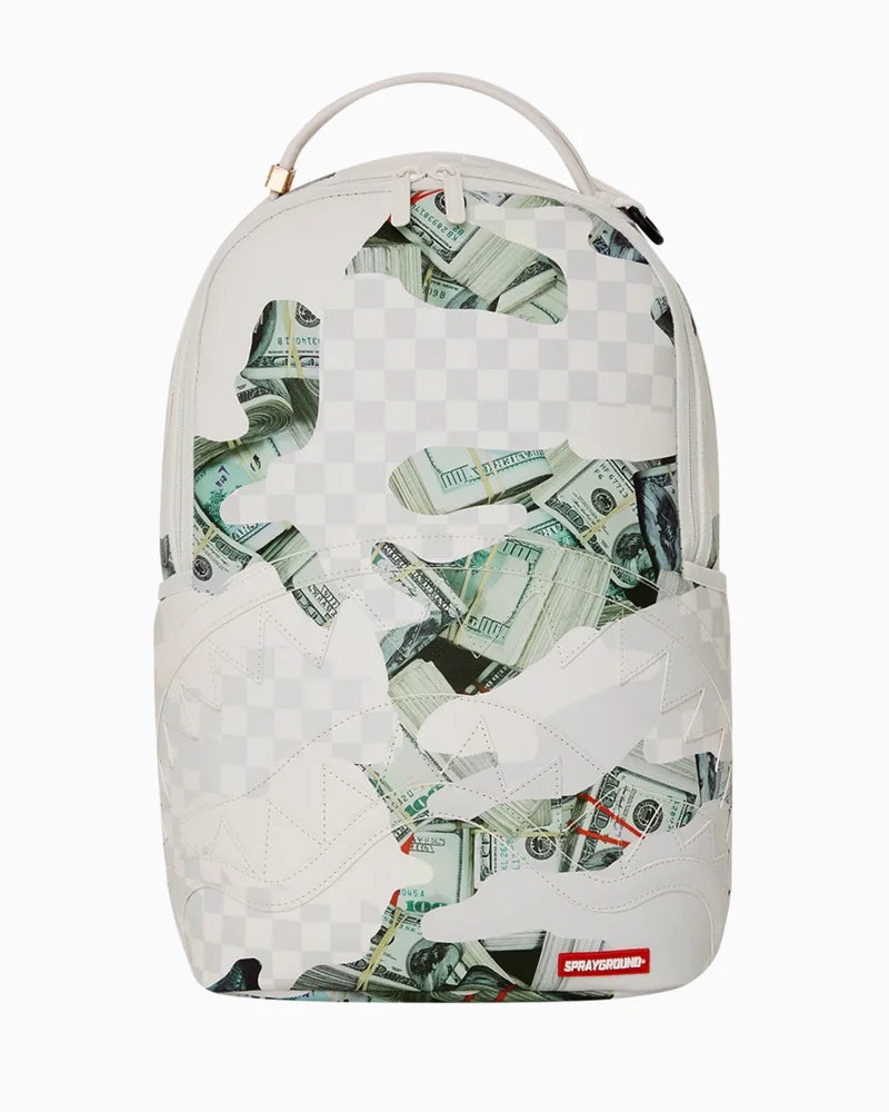 MONEY CAMO WHITE BACKPACK